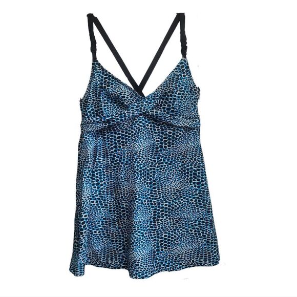 Jaclyn Smith printed Swim dress 10 - Picture 1 of 4